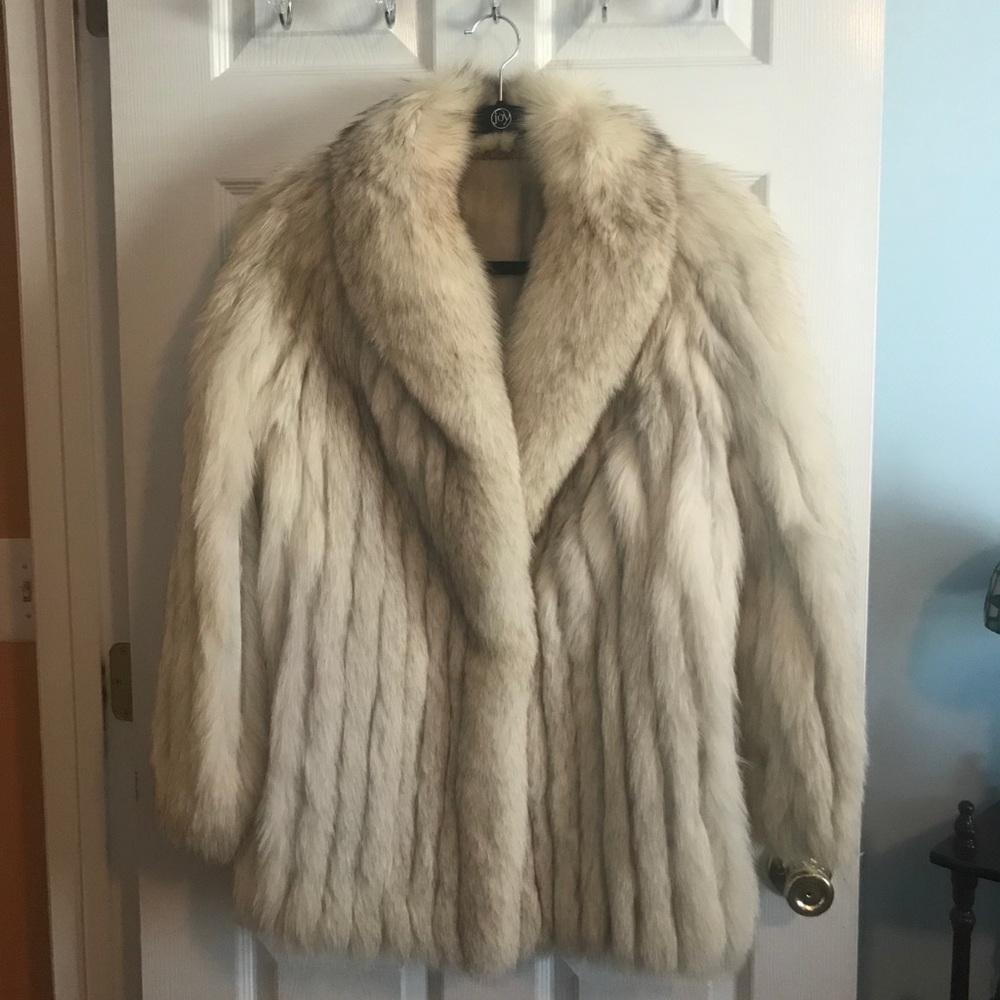 Genuine Saga Blue fox jacket